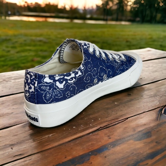 Pro Keds Blue Floral Canvas Sneaker Mens 5M 6M | Womens 7M 8M - Picture 8 of 16